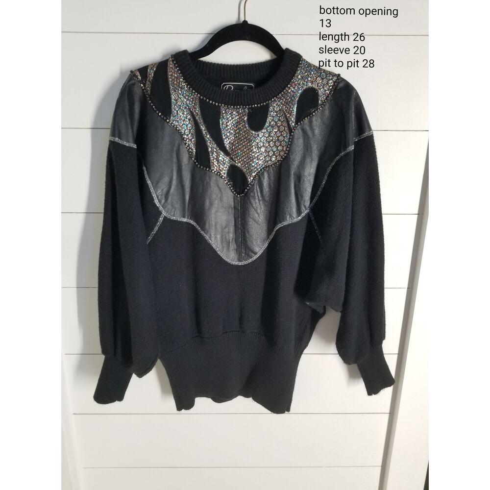 Rochelle California Vtg 80s Oversized Dolman Sleeve Women's Pullover Sweater